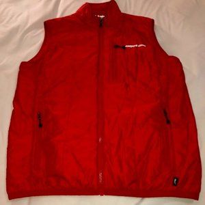Vineyard Vines Red Polyester Puffer Vest Size Meduim